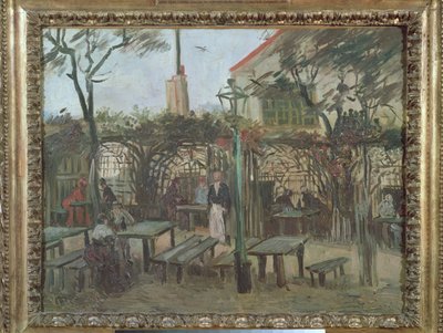 Pleziertuinen in Montmartre, 1886 door Vincent van Gogh